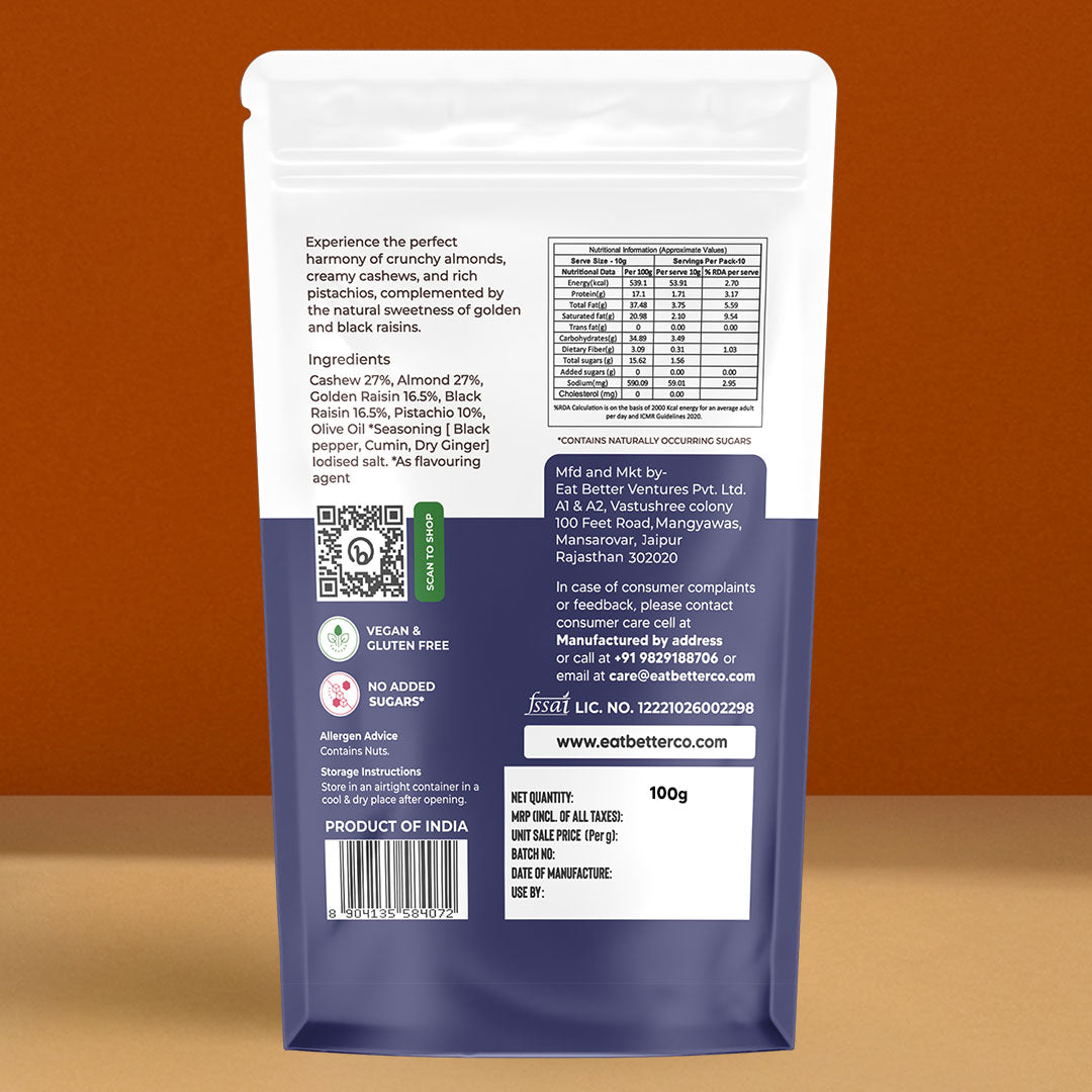 PREMIUM NUT MIX - JUMBO NUTS & RAISINS