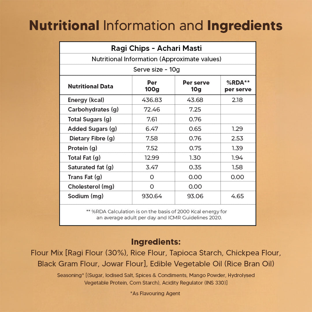 Ragi Chips - Achari Masti
